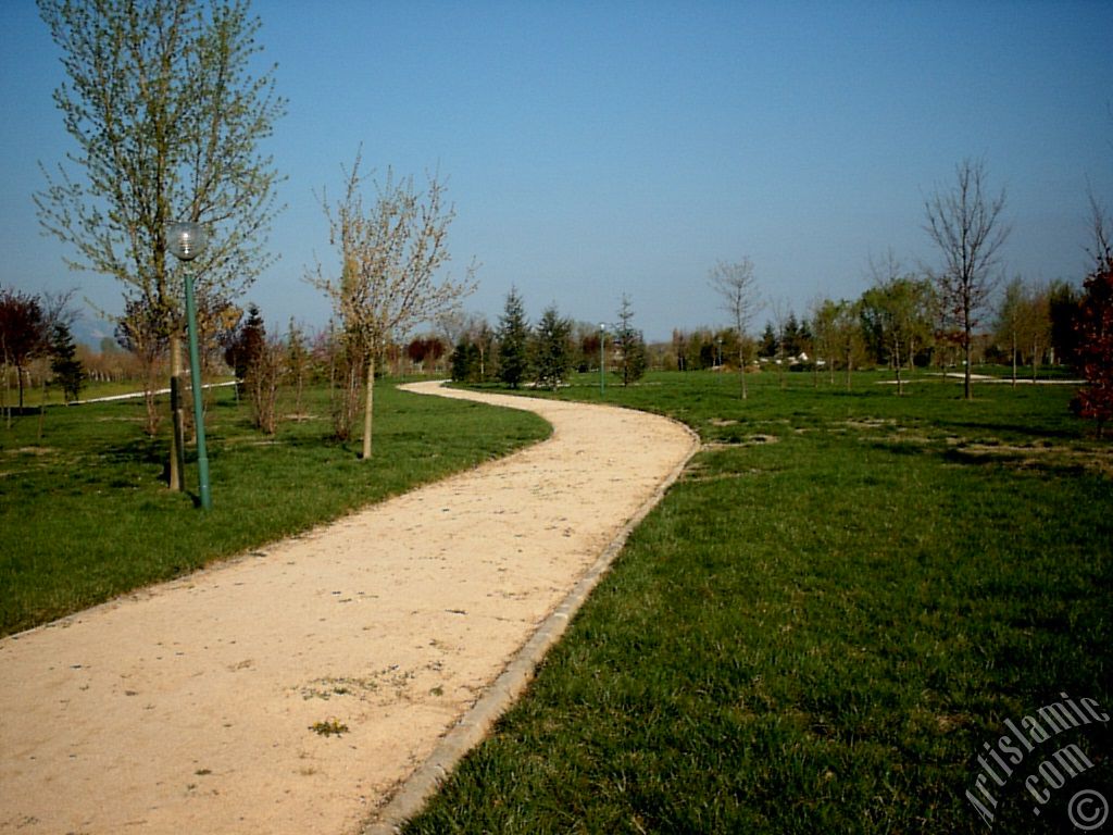 View of Botanical Park in Bursa city of Turkey.
